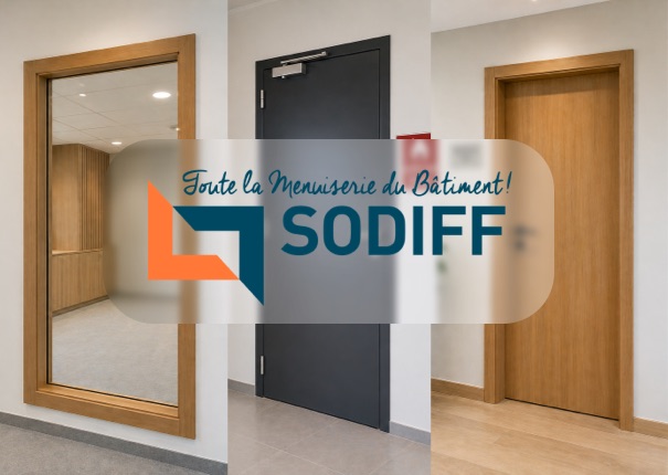 Portes métalliques, portes bois et châssis vitrés coupe-feu SODIFF