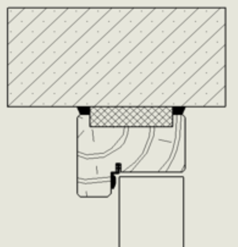 BLOC-PORTE BOIS 1 VANTAIL PREMABOIS RIVES HOMOGÈNES (NON FEU) POUR POSE EN TUNNEL SUR CLOISON RIGIDE - 630 X 2040 - STRATIFIÉE M3280 UNIS STRUCTURÉ BLANC MEGÈVE EPM — vignette 1