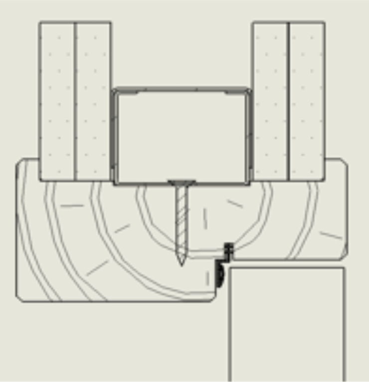 BLOC-PORTE BOIS 1 VANTAIL PREMAFONE 30 EI30 POUR POSE SUR CLOISON PLAQUES DE PLÂTRE - 1130 X 2040 - STRATIFIÉE M2800 BOIS CHÊNE QUEBEC EXM — vignette 2